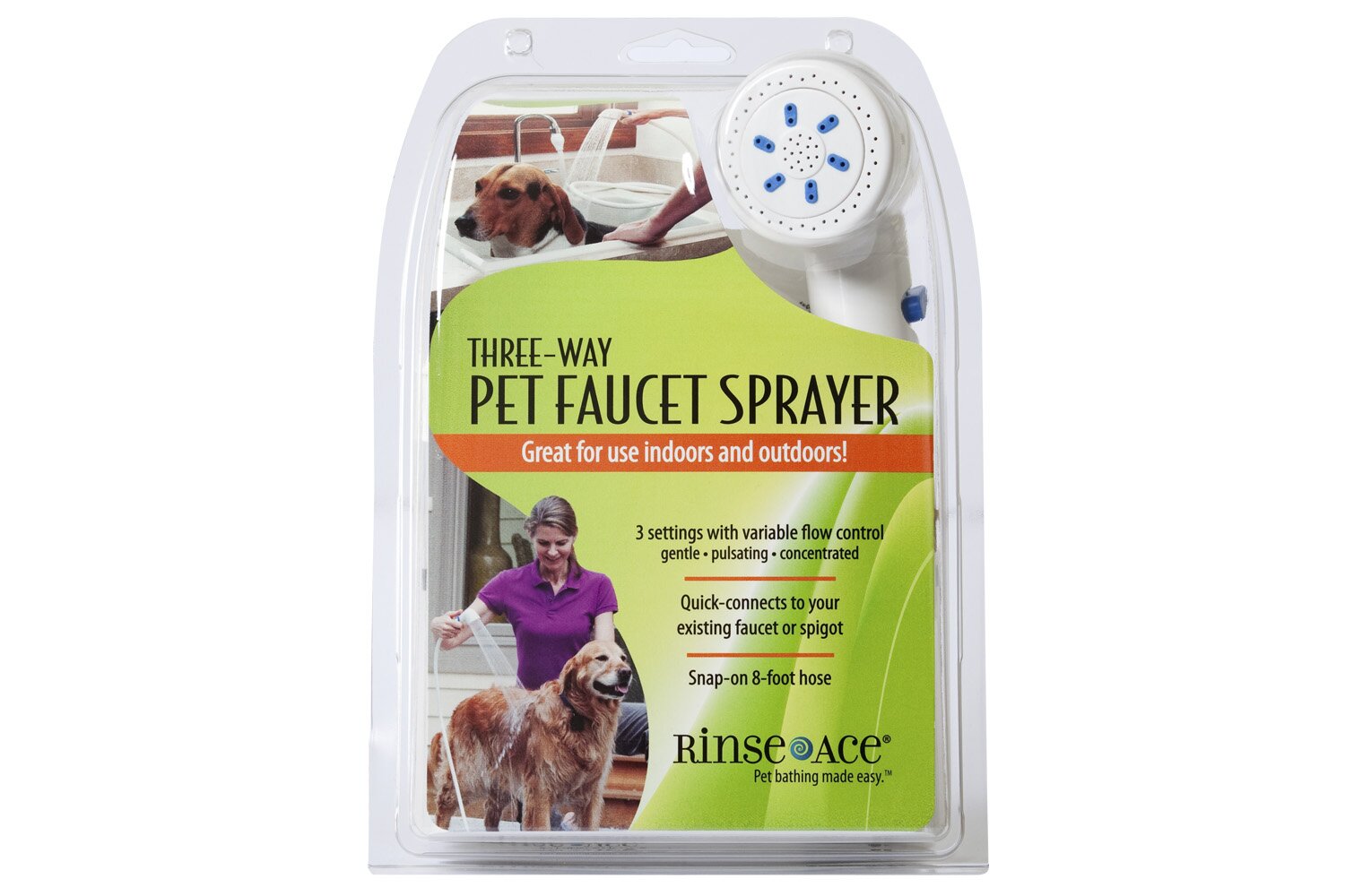 3 Way Pet Faucet Sprayer, Bathtub Attachment For Dogs